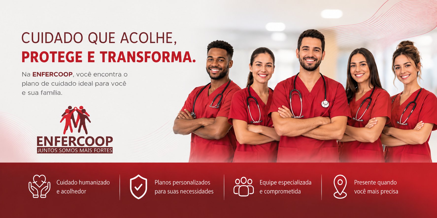 ENFERCOOP — Cuidado que acolhe, protege e transforma. Encontre o plano de cuidado ideal para você e sua família.